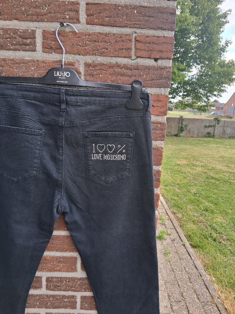 Dames jeans broek Love Moschino Mt31, Maat 38/40 (M), Love Moschino, Zwart, Nieuw