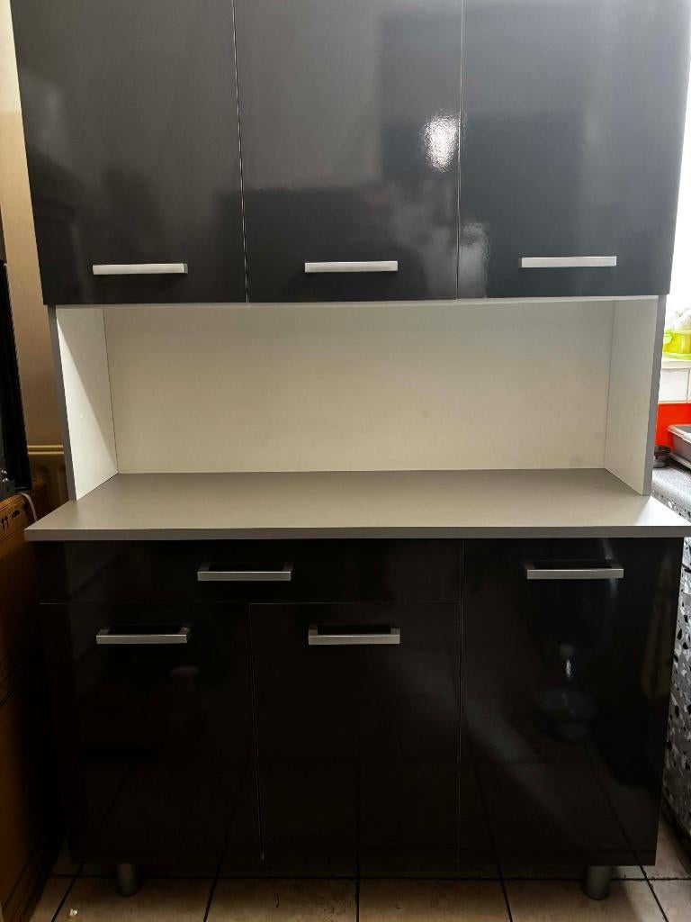 buffet cuisine, 25 à 50 cm, Avec tablette(s), Comme neuf, 100 à 150 cm