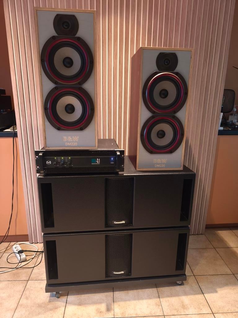 Amplificateur multicanal : 2 x 325 watts RMS + 1 x 850 watts, Enlèvement ou Envoi, Subwoofer