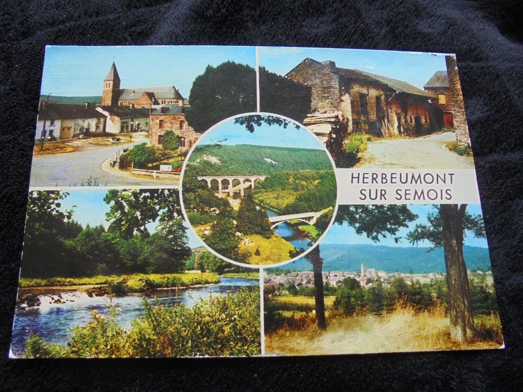 Gekleurde Zichtkaart Herbeumont Sur Semois, Envoi