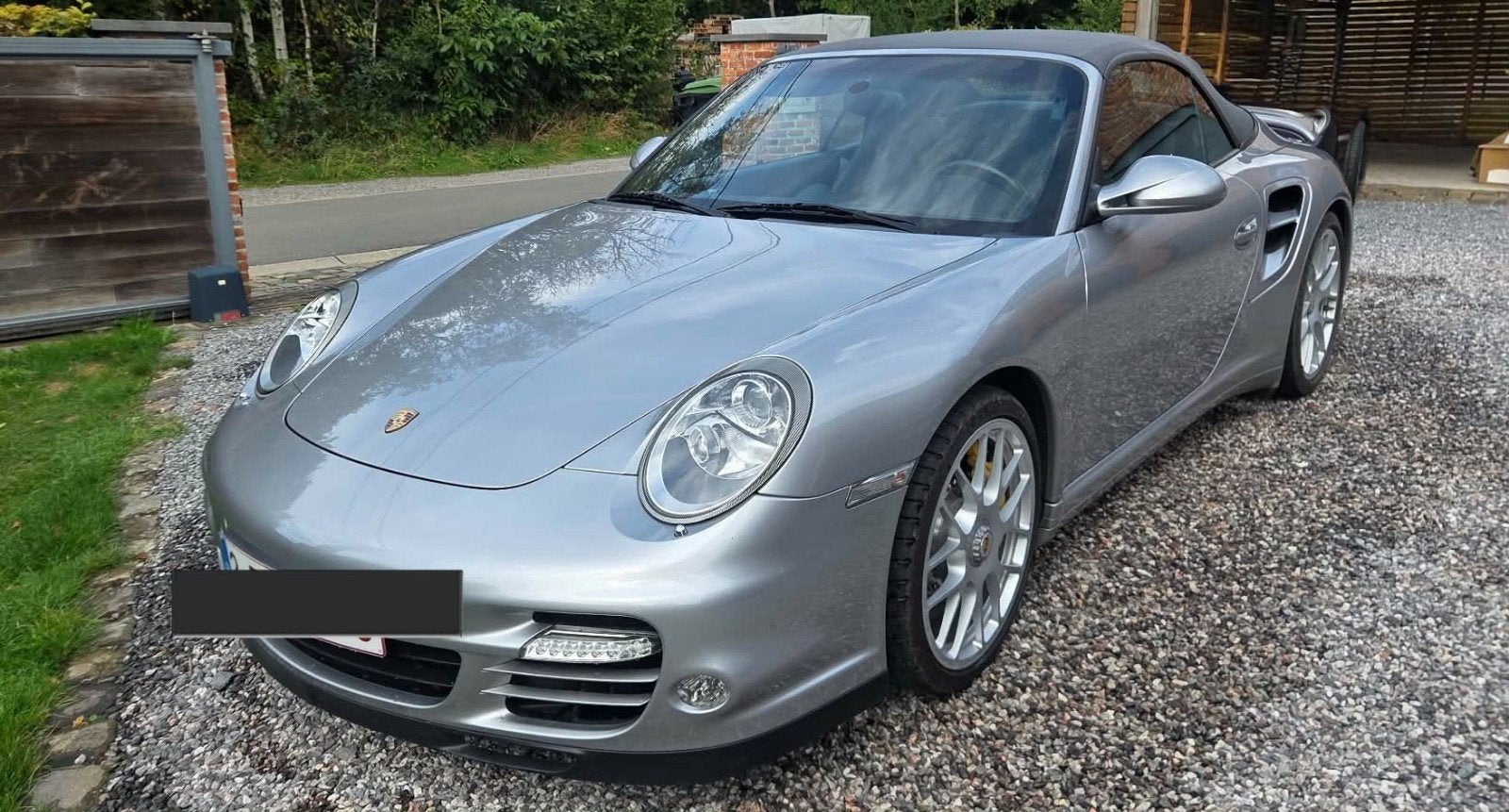 porsche 997.2 turbo cabriolet  très bien équipée ,gris c, Autos, Cuir, Argent ou Gris, Achat, Euro 6