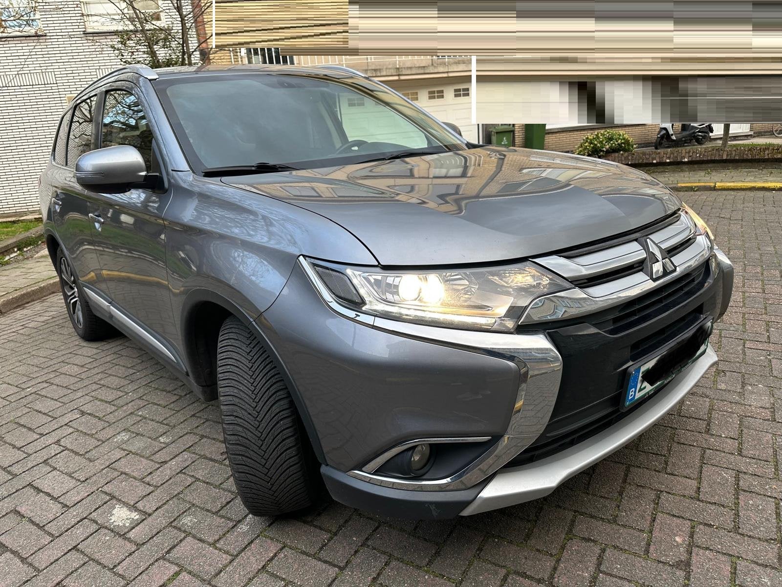 Mitsubishi Outlander 2.0Benzine 7pGasLPI Automat/Leder 2018, Autos, Mitsubishi, Cuir, Argent ou Gris, Achat, Outlander