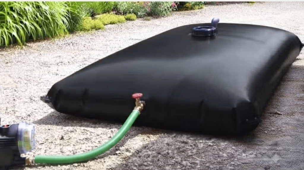 flexibele regenton Flexibele regenwatertank EPDM 3000L, Enlèvement, Utilisé