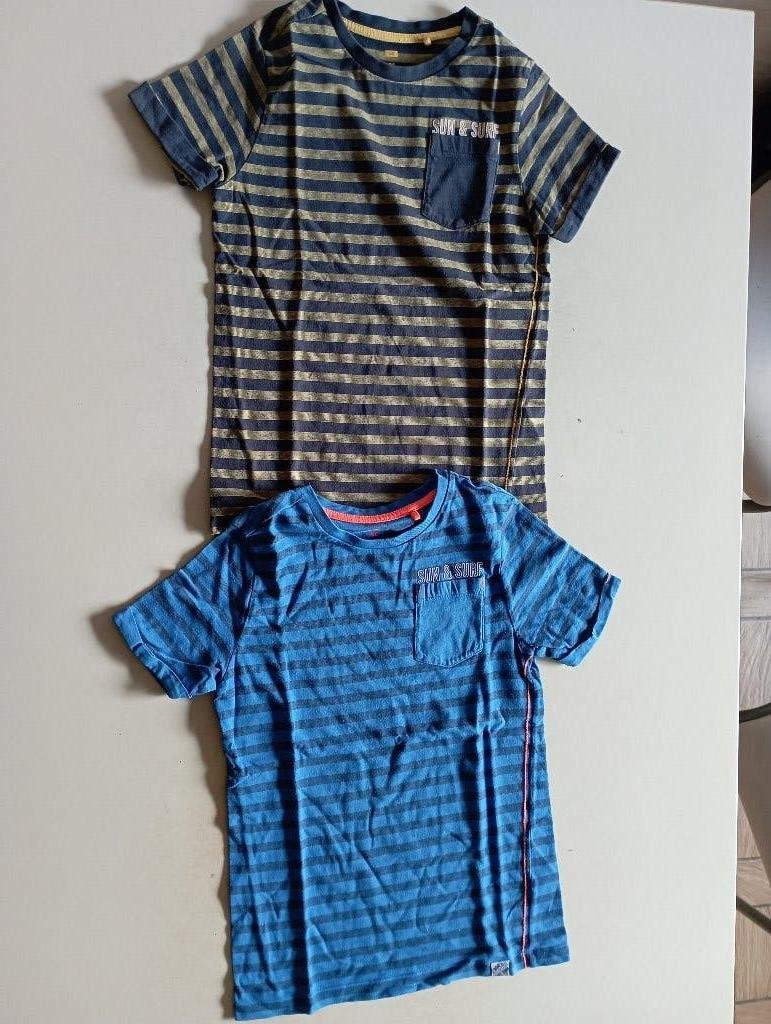 10 T-shirts met korte mouw maat 134, Kinderen en Baby's, Kinderkleding | Maat 134, Ophalen of Verzenden, Zo goed als nieuw, Shirt of Longsleeve