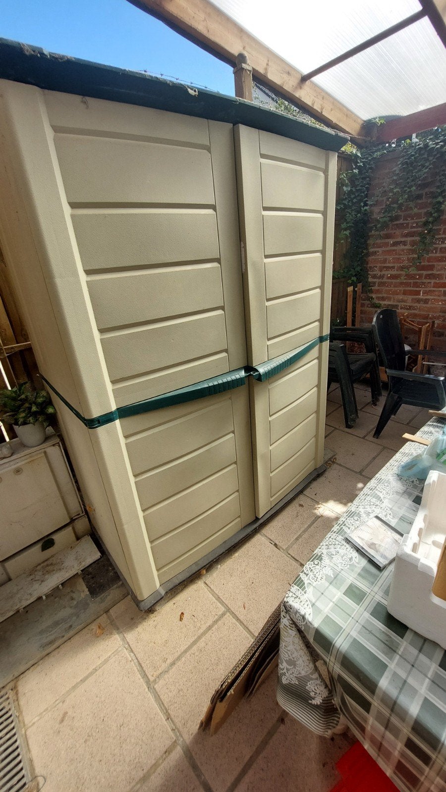 keter tuinkast kunststof, Tuin en Terras, Ophalen, Zo goed als nieuw, Kunststof