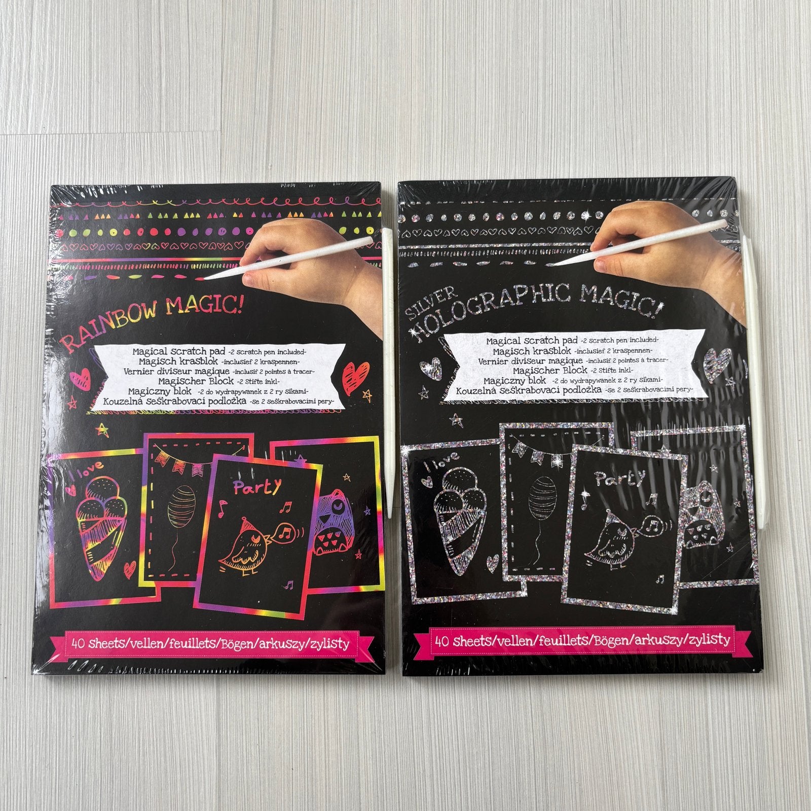 Magic Scratch Pad / Magisch Krasblok Action, Hobby & Loisirs créatifs, Dessin, Enlèvement, Neuf, Papier, Carnet de croquis ou à dessin