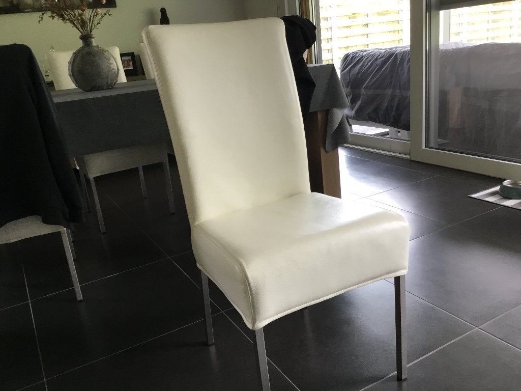 Lederen stoelen, Ophalen, Wit, Vijf, Zes of meer stoelen