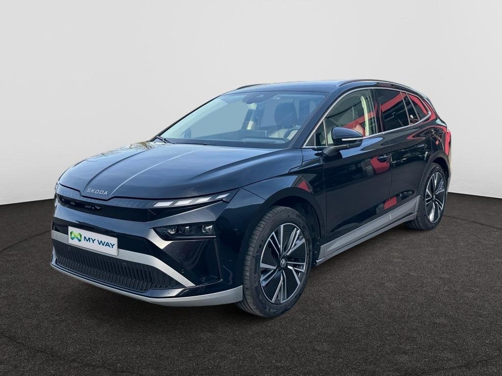 Skoda  NEW Enyaq 85 Corporate 82kWh 210kW (285ch) 1v, Auto's, Skoda, Automaat, Overige modellen, Zwart, Elektrisch