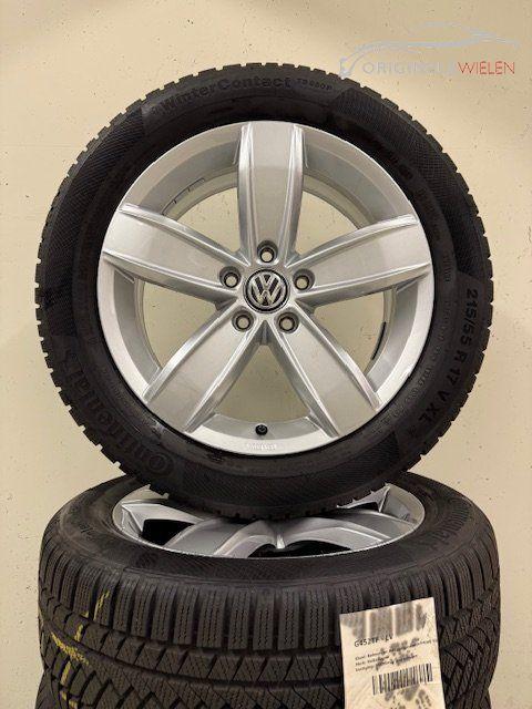 17" Originele VW Golf Passat Corvara velgen + winterbanden, Auto-onderdelen, Banden en Velgen, -, -, Banden en Velgen, 17 inch