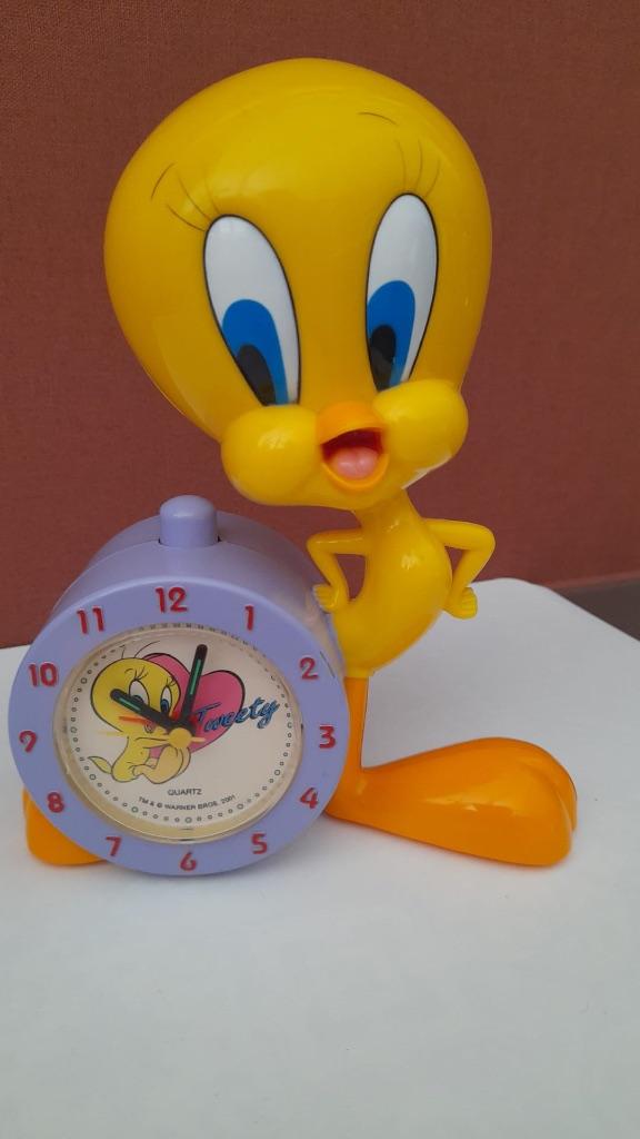 Vintage Tweety Bird – Looney Tunes - Klokje/wekker, Verzamelen, Stripfiguren, Ophalen, Looney Tunes