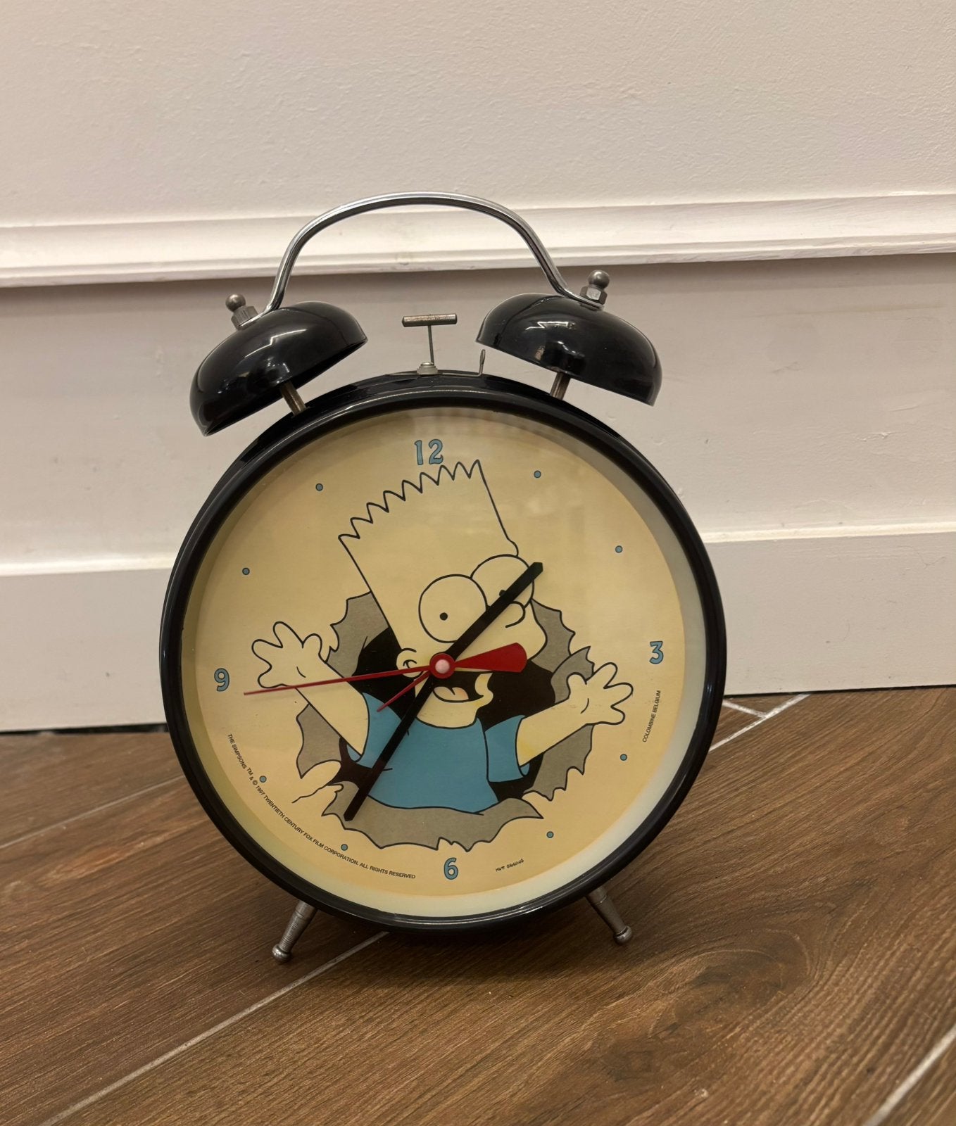 Grote vintage wekker 1997 Bart Simpson –officiële licentie, Elektronische apparatuur, Wekkers, Ophalen of Verzenden, Zo goed als nieuw