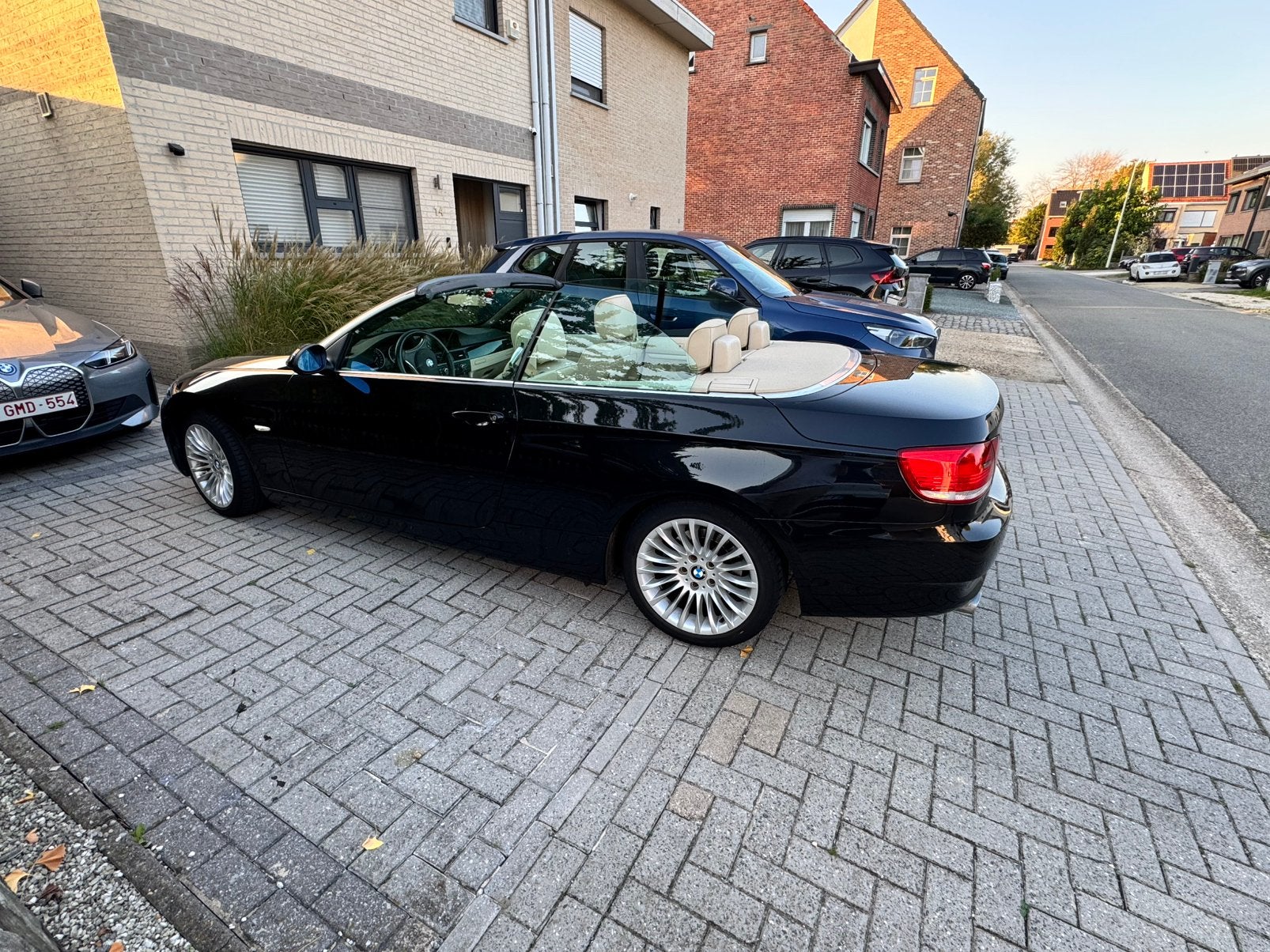 Bmw 320 ci cabrio 2007, Auto's, Automaat, Beige, Cabriolet, Zwart