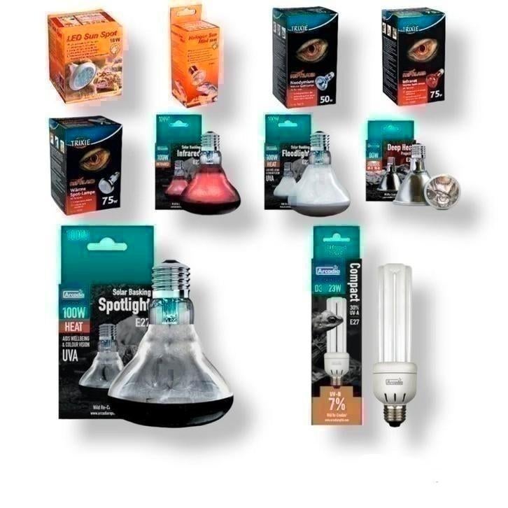 4 Reptiel verlichting, Warmtelampen, led, uv, reflector enz., Enlèvement ou Envoi, Neuf, Éclairage
