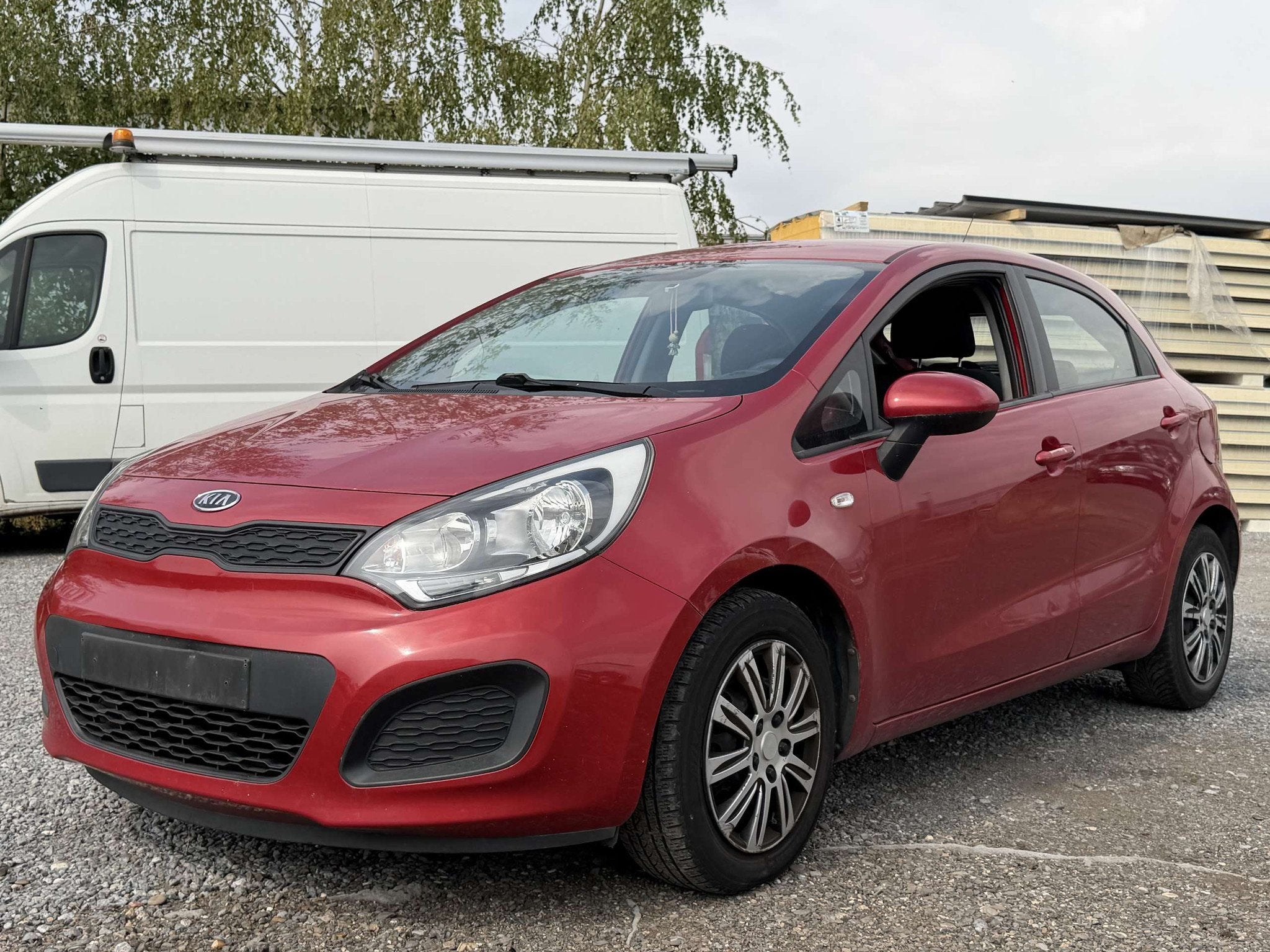 Kia Rio 1.1 CRDi Fusion * EXPORT / MARCHAND * NO START *, Voorwielaandrijving, Euro 5, Stof, Zwart