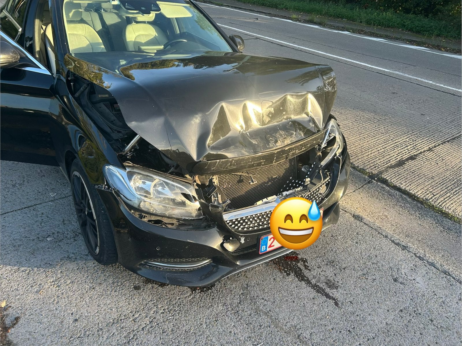 Mercedes w205 pour piece ou a reparer, Enlèvement, Avant