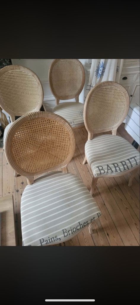 Chaises médaillon style Louis XVl, Maison & Meubles, Gris, Bois, Enlèvement, Cinq, Six Chaises ou plus