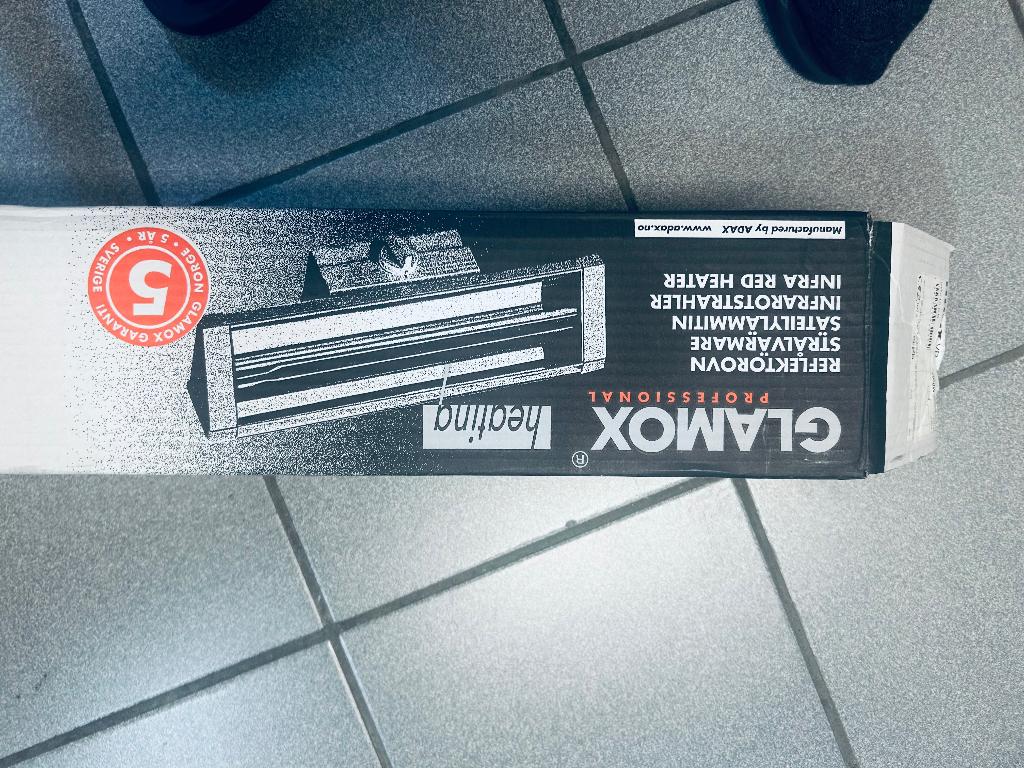 Infrarood straler verstelbaar 1000Watt, Draaibaar, Nieuw, Wand, Ophalen