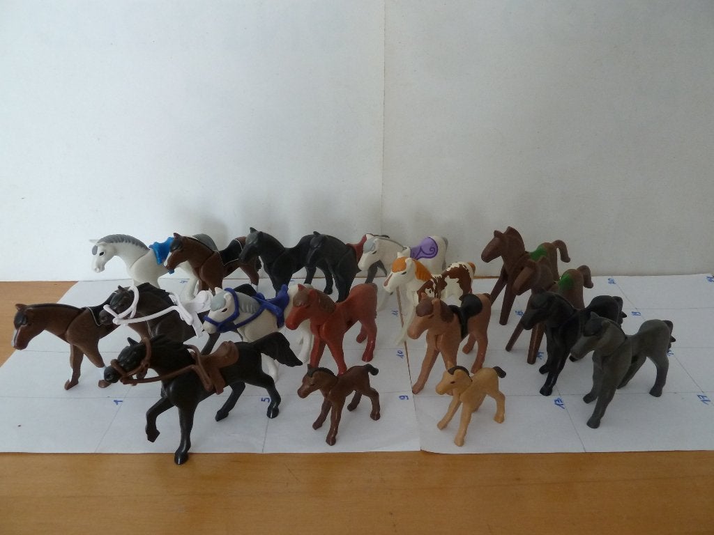 Chevaux Playmobil, plusieurs photos, Enlèvement ou Envoi, Comme neuf, Pièces détachées, Figurines