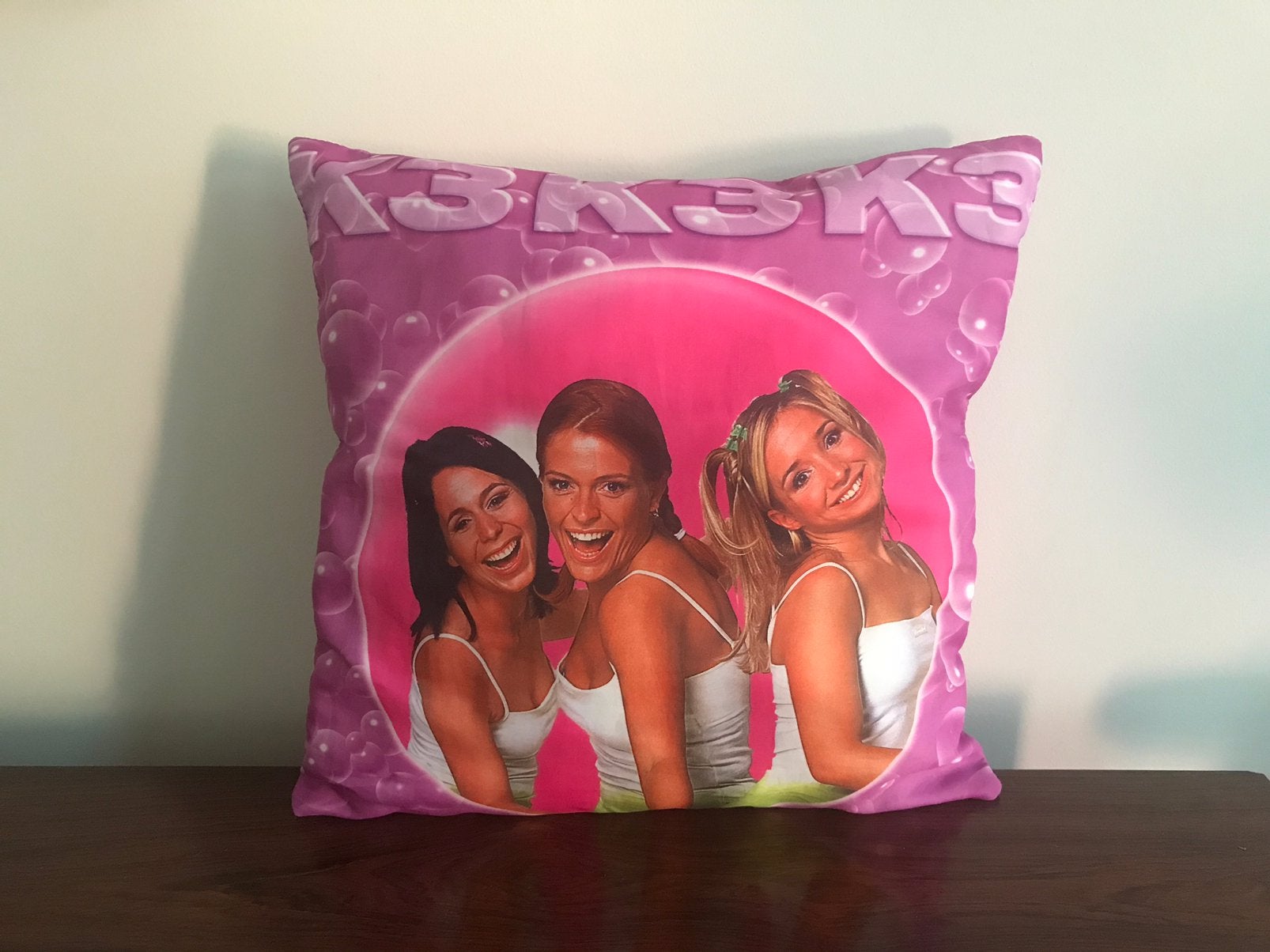 K3 originals Karen Kristel Kathleen kussen decoratief, Ophalen of Verzenden, Gebruikt, Overige typen