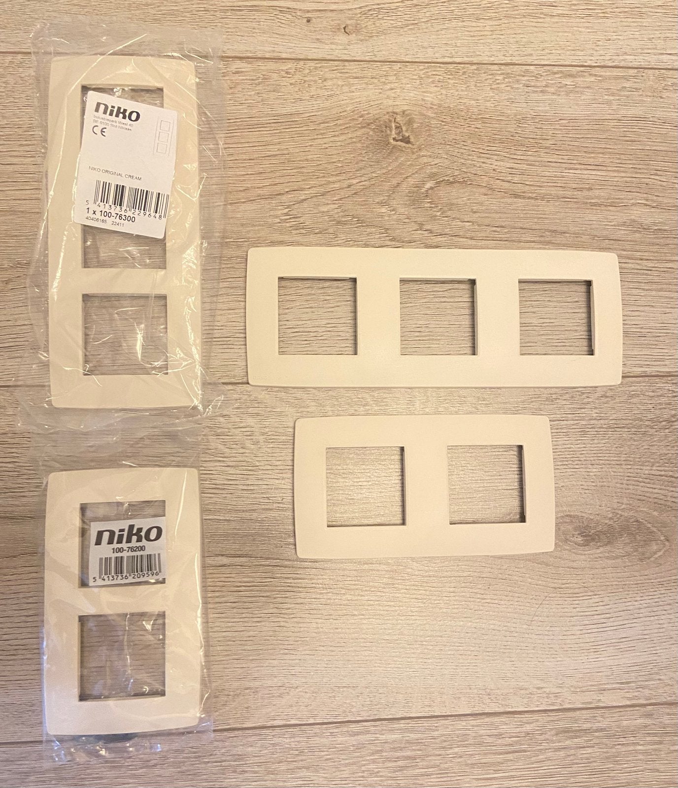 Afdekplaten NIKO original cream, Ophalen, Nieuw