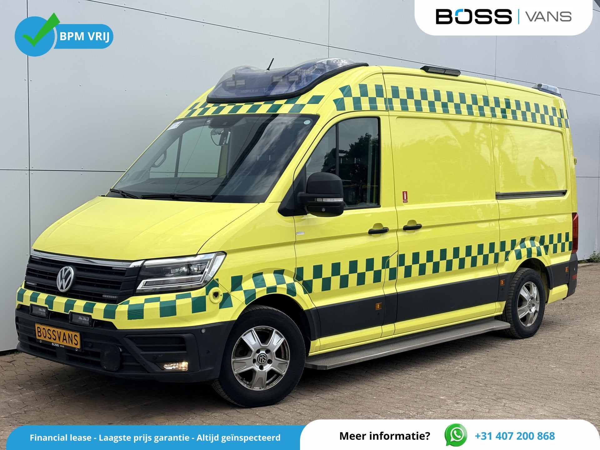 Volkswagen Crafter 2.0 TDI 177PK Ambulance L3H3 Automaat ACC, Auto's, Bestelwagens en Lichte vracht, Stof, Gebruikt, 4 cilinders