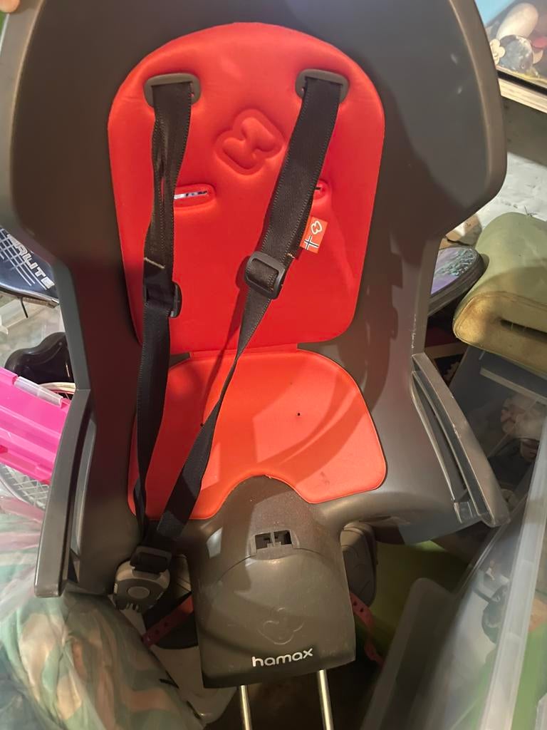 Hamax - porte bébé/enfant pour vélo, Enlèvement, Utilisé
