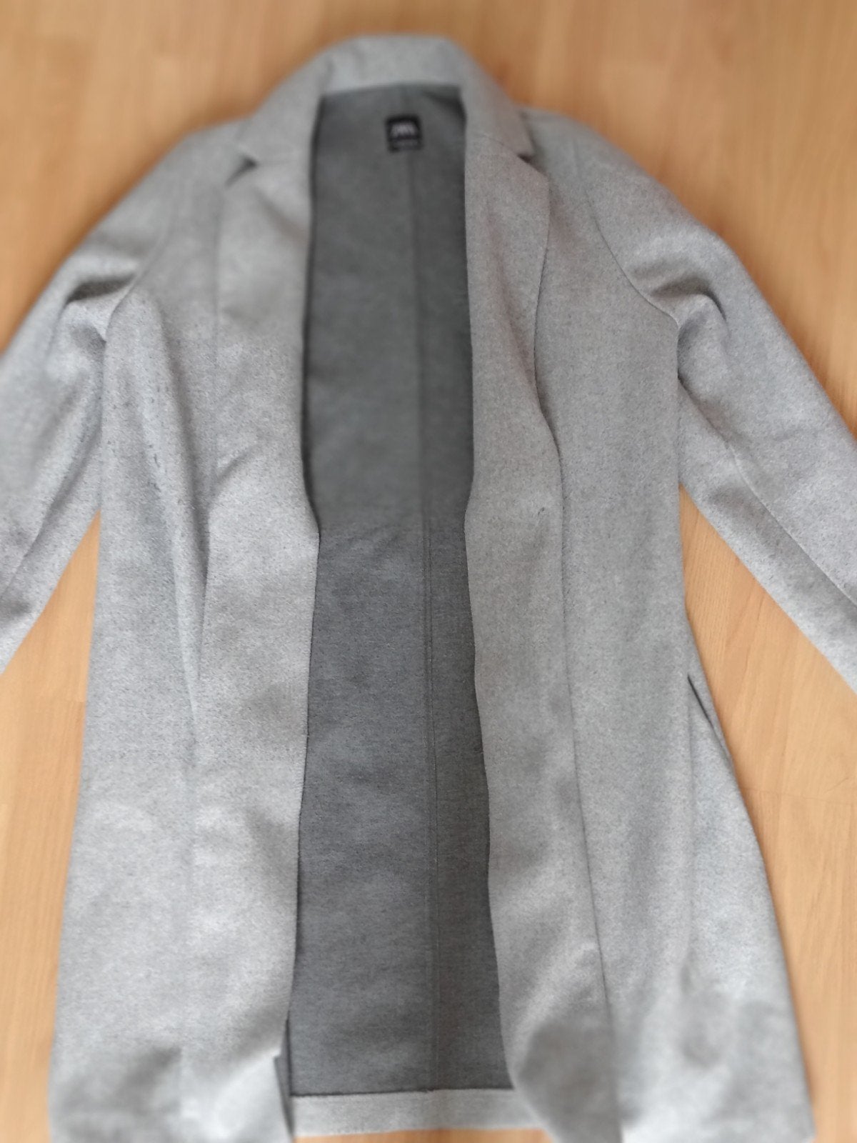 Veste longue Zara grise chic - Taille 36, Kleding | Dames, Ophalen, Nieuw, Grijs