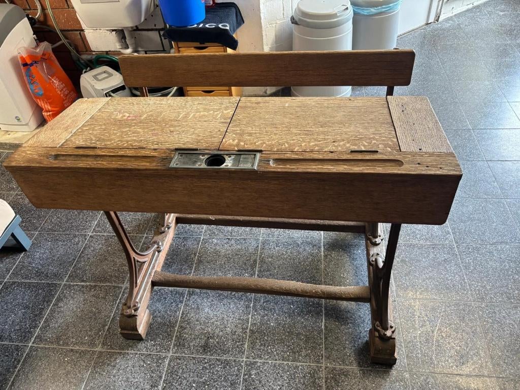 Vintage Schoolbank - Klooster bank, Antiek en Kunst, Ophalen