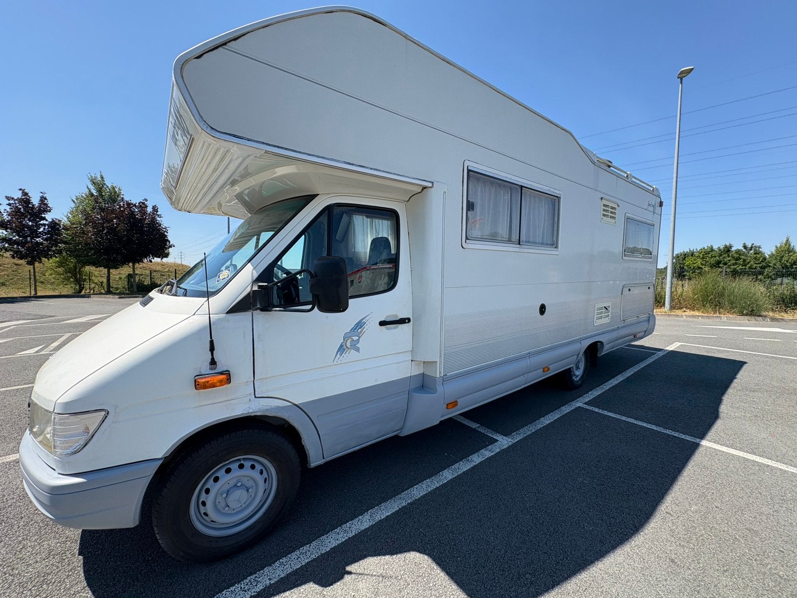 Sprinter 312D, Caravanes & Camping, Camping-cars, Particulier, Mercedes, Douche, Vitres électriques, Enlèvement