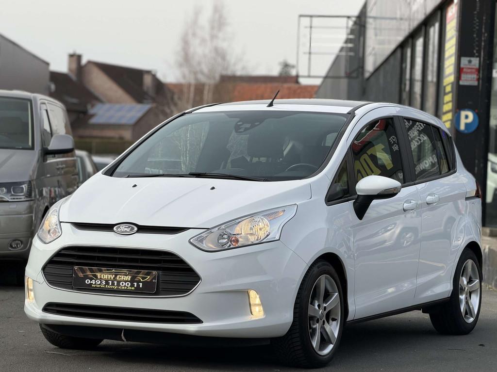 Ford B-MAX 1.0 EcoBoost*CLIMA*PANO*JANTES*USB* Garantie, Auto's, Stof, Gebruikt, B-Max, Wit