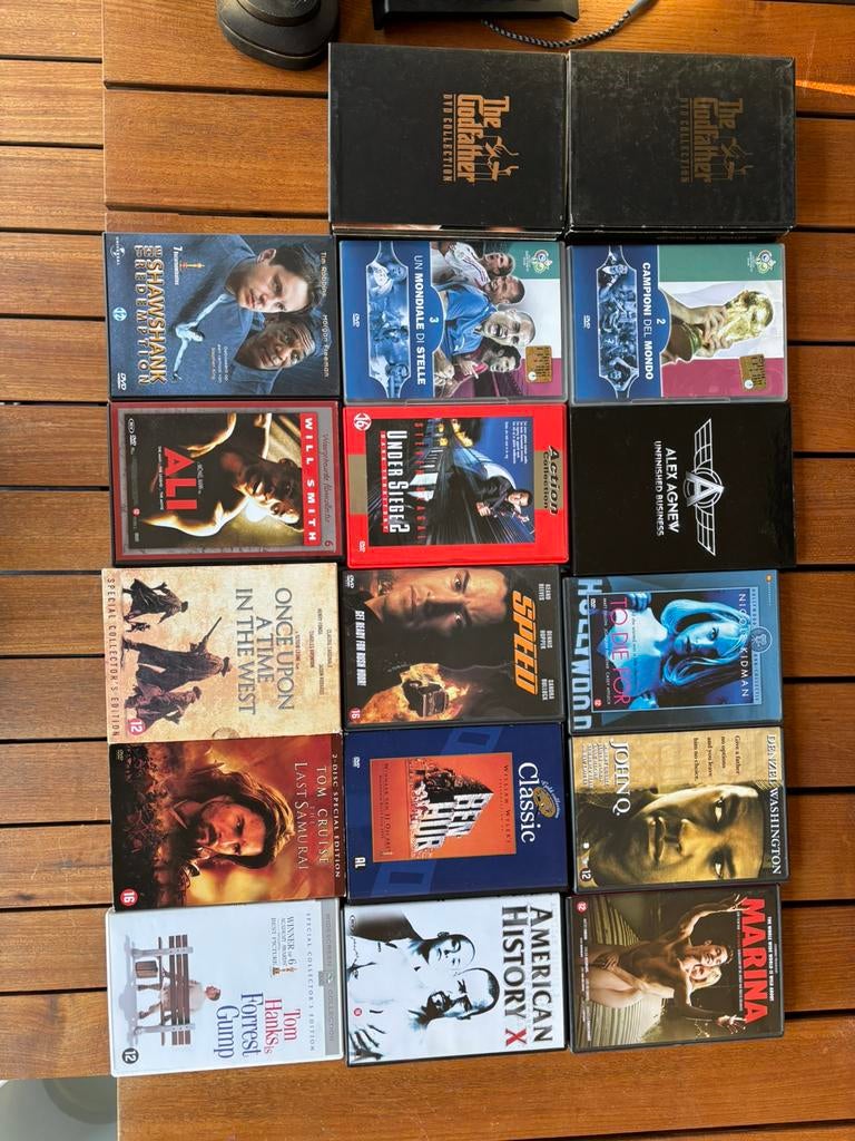 DVD lot met 2x Godfather box + klassiekers, Ophalen, Zo goed als nieuw, Thrillers en Misdaad, Alle leeftijden