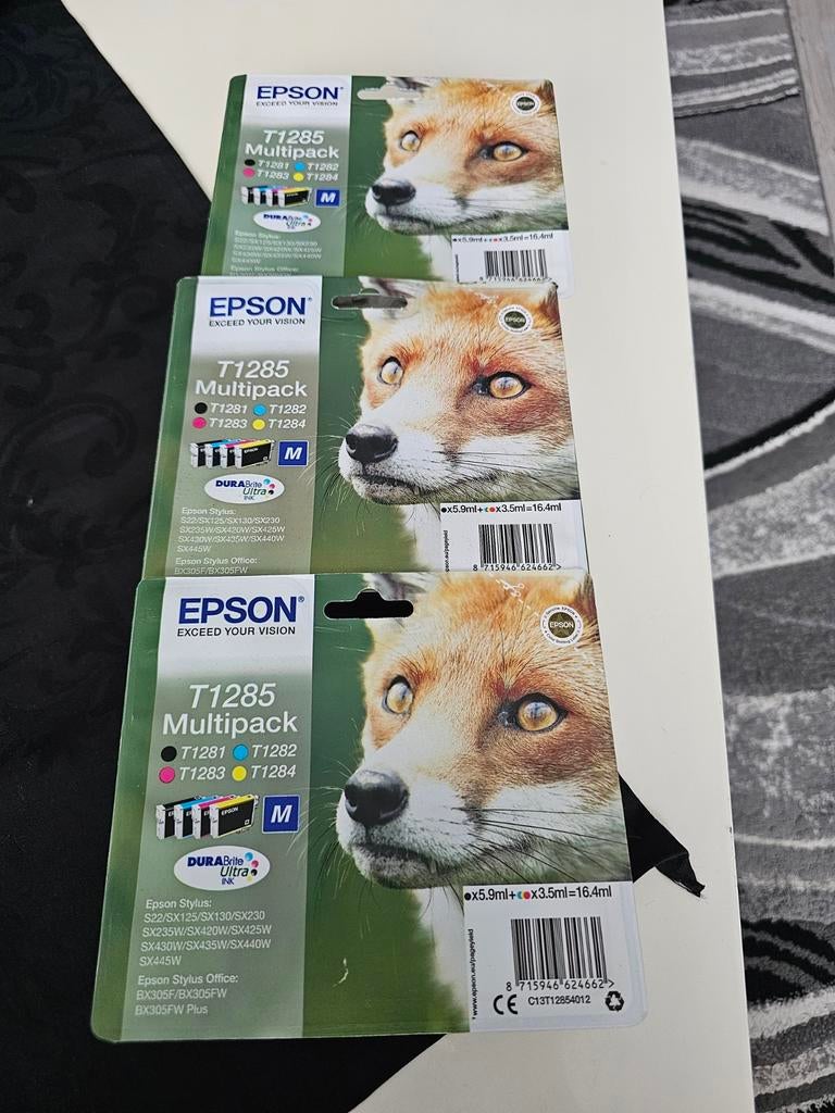 Inktpatronen Epson T1285 Multipack 3 stuks, Ophalen of Verzenden, Nieuw, Cartridge, Epson