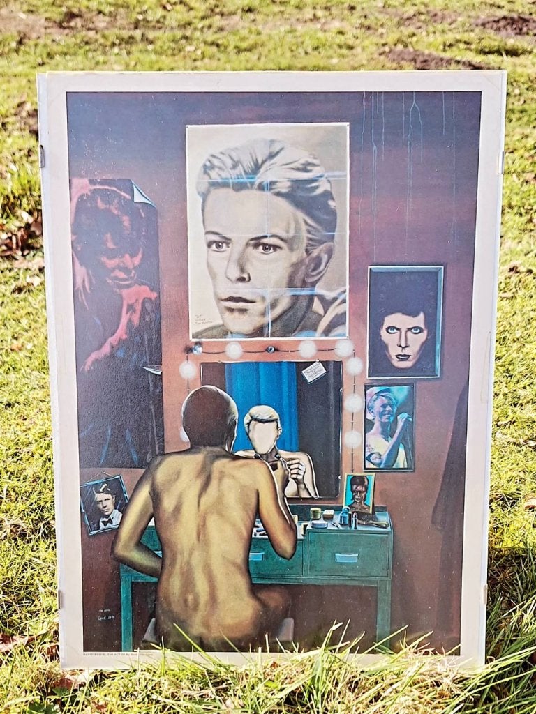 Art print, Poster David Bowie, The Actor by Borin van Loon., Verzamelen, Ophalen, Met lijst, A1 t/m A3, Muziek
