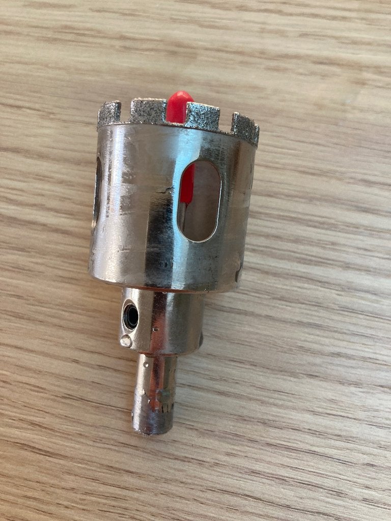 Santeg diamantboor 35mm, Doe-het-zelf en Bouw, Gereedschap | Boormachines, Ophalen, Zo goed als nieuw, Boormachine