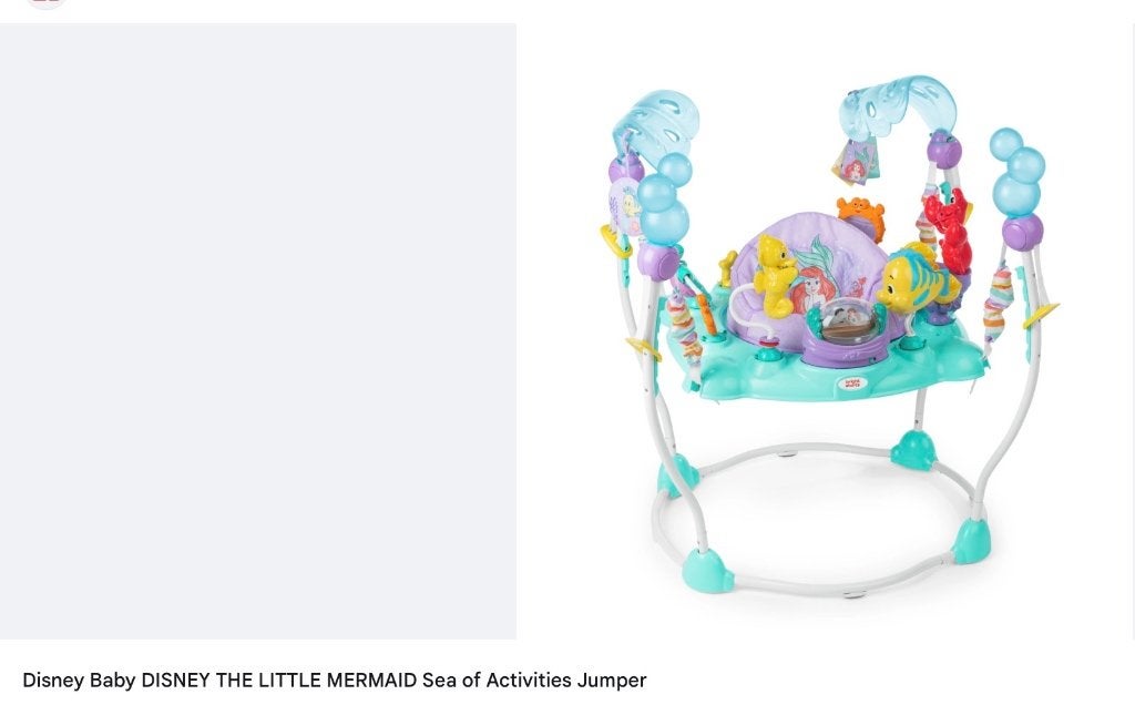 Baby bouncer little mermaid, Ophalen, Zo goed als nieuw, Overige typen, Met licht