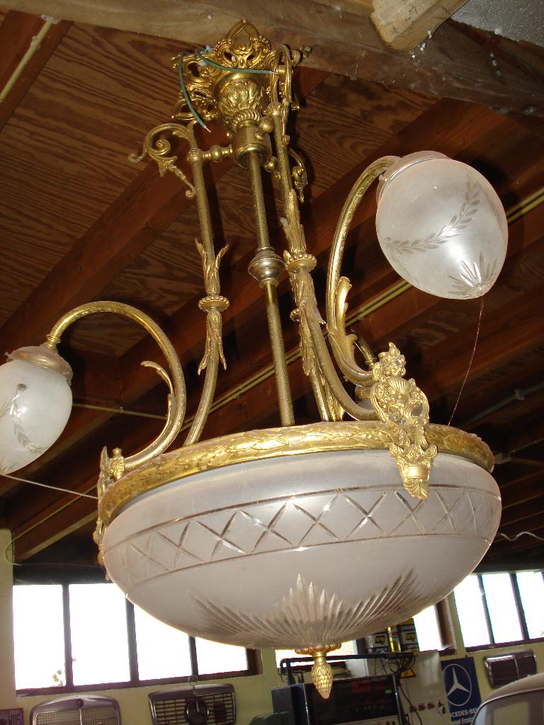 mooie  antieke  luster met  geslepen glas, Antiek en Kunst, Antiek | Verlichting, Ophalen