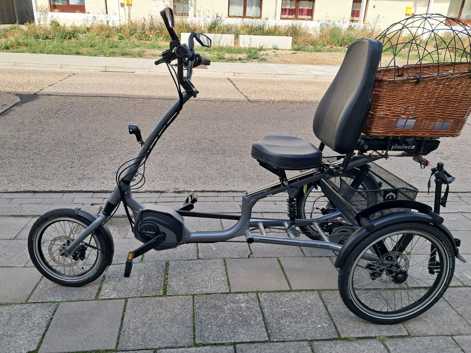 Elektrische driewieler, Fietsen en Brommers, Fietsen | Driewielfietsen, Ophalen, Zo goed als nieuw, Schijfrem, Scoobo