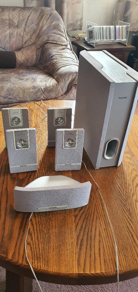 Philips surround set 6-delig 5000-serie, Audio, Tv en Foto, Luidsprekerboxen, Ophalen, Philips, Zo goed als nieuw, Complete surroundset