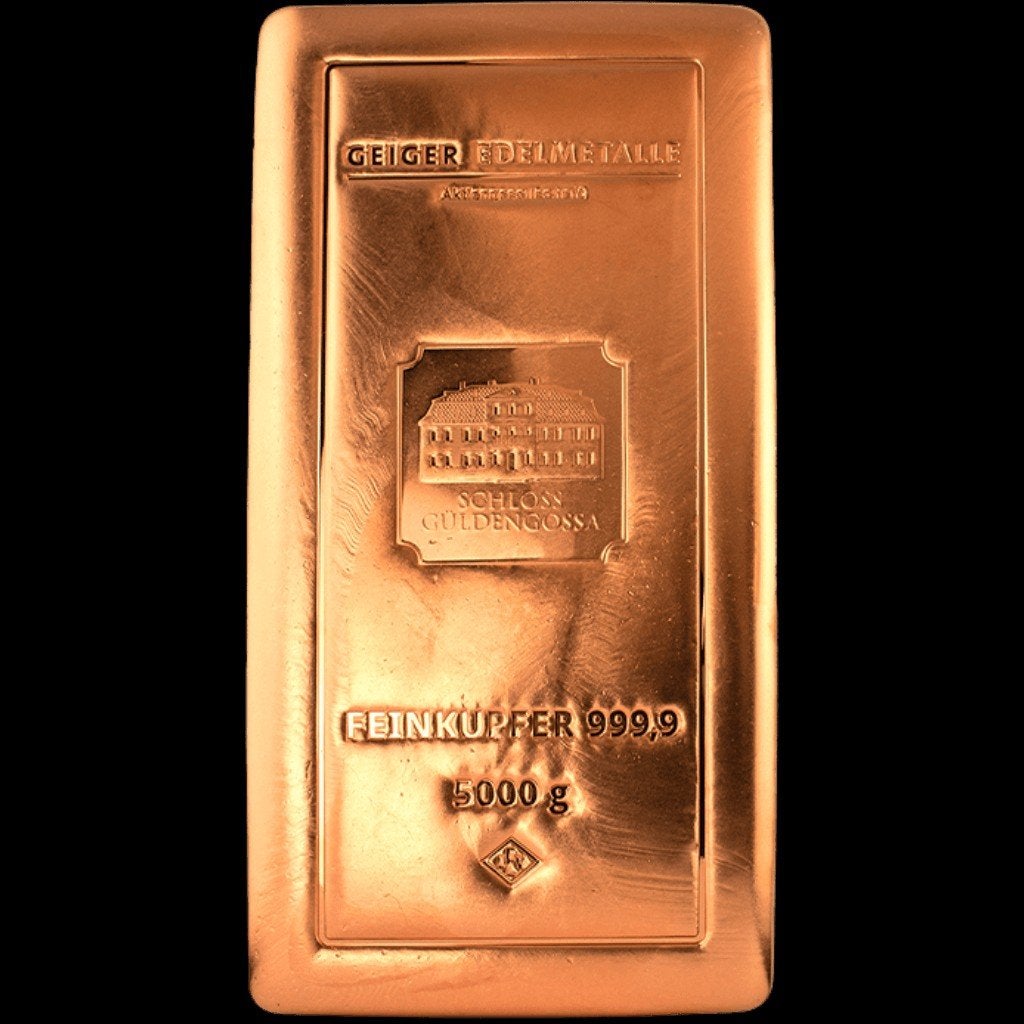 Barre de cuivre Geiger 5 kilogrammes de cuivre fin à 999,9 %, Enlèvement ou Envoi, Cuivre