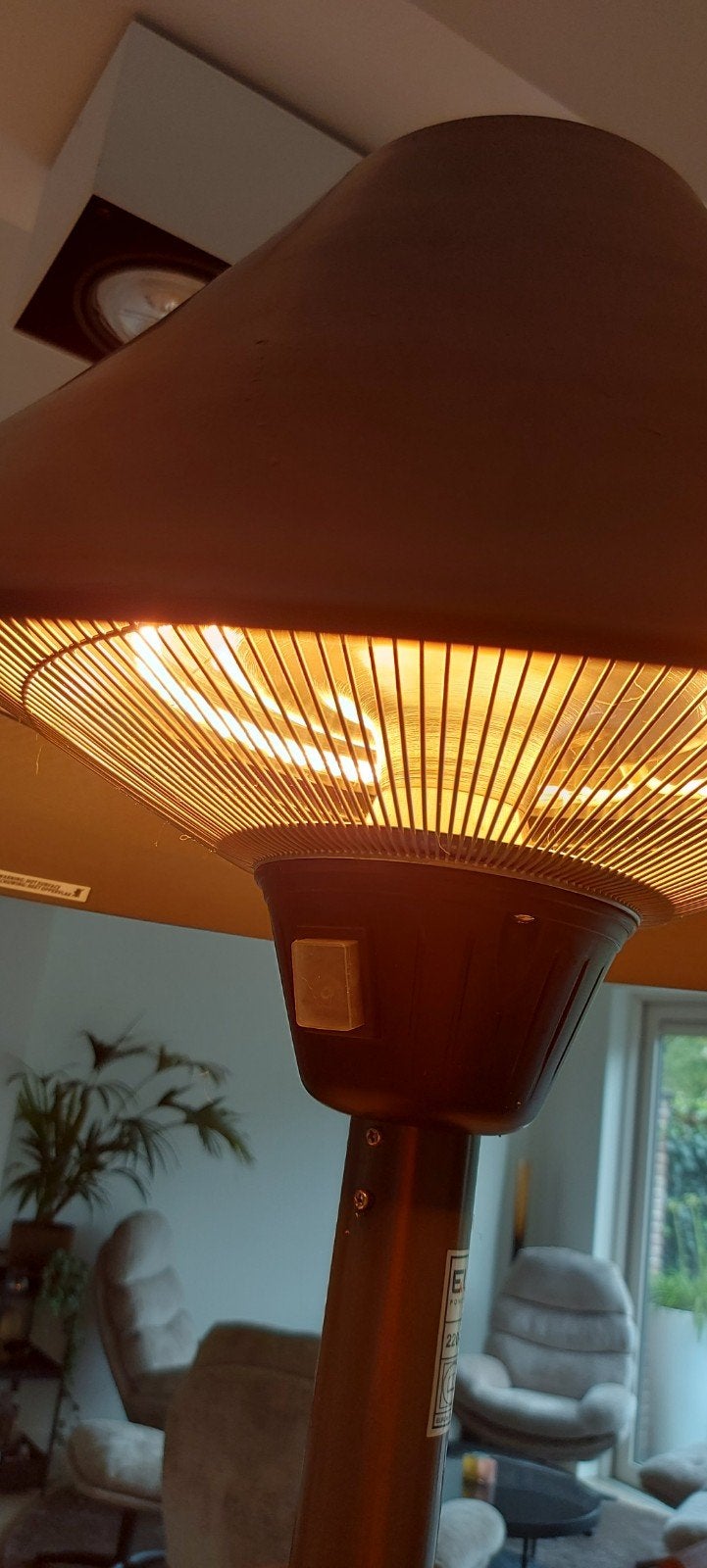 elektrische terrasverwarming infrarood  tafelmodel, Enlèvement, Comme neuf, Électrique, Sol