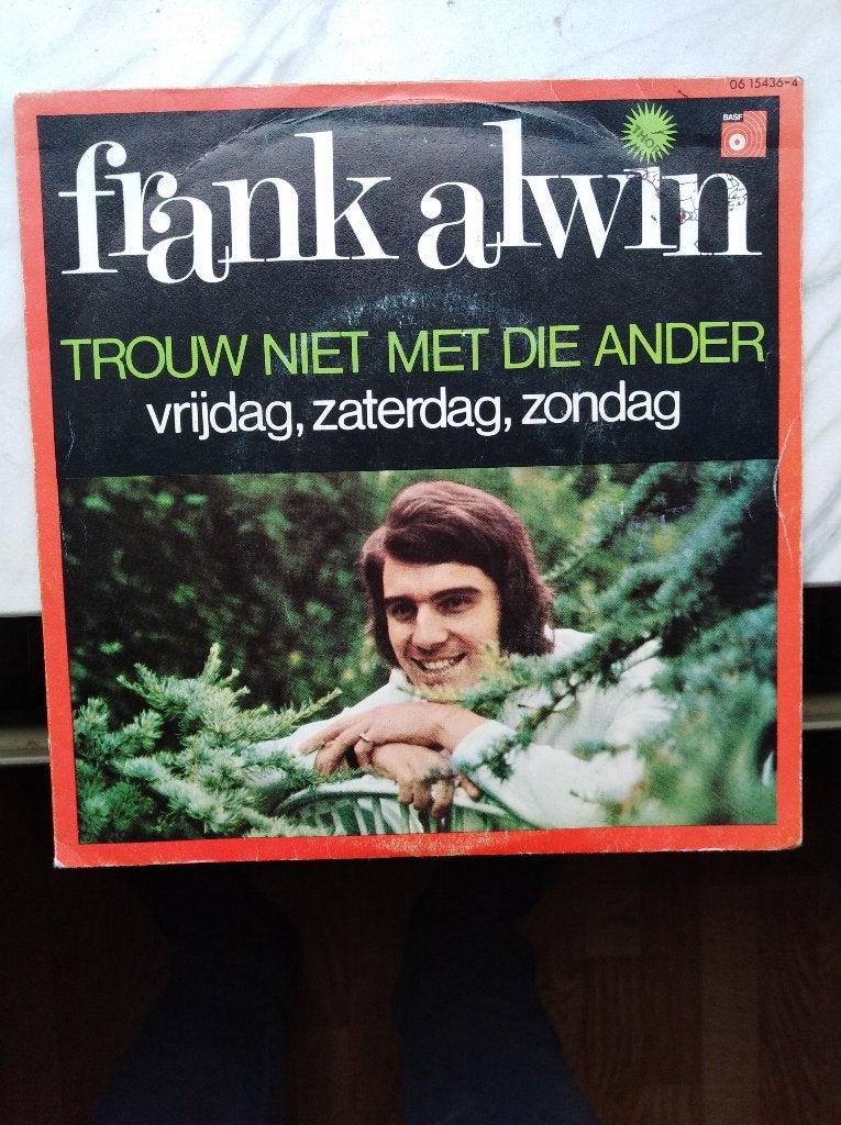 FRANK ALWIN: "Trouw niet met die ander" - Vlaamse Topper!, Pochette photo, Enlèvement ou Envoi