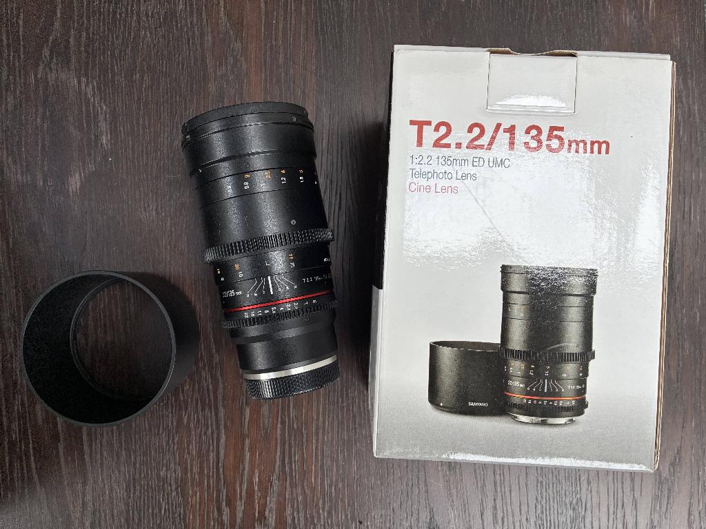 Optique Saymang 135mm monture Sony E, Enlèvement ou Envoi, Comme neuf