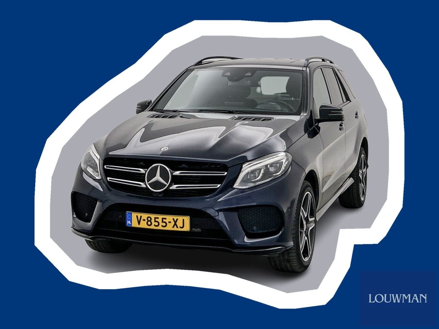 Mercedes-Benz GLE 350 D 4MATIC AMG Line Grijs kenteken Pano, Autos, Achat, Entreprise, Noir, Diesel