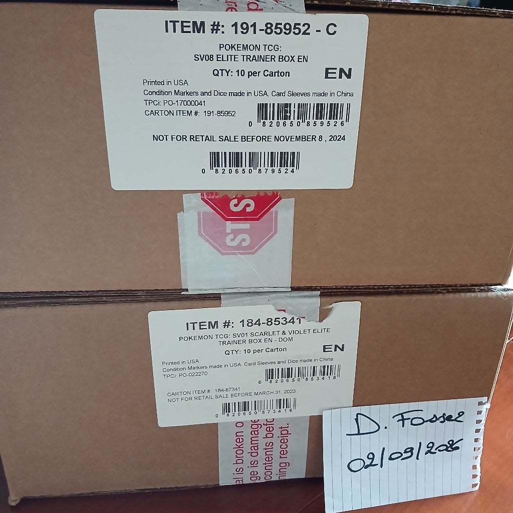 Pokemon ETB cases, Ophalen of Verzenden, Nieuw, Boosterbox, Foil