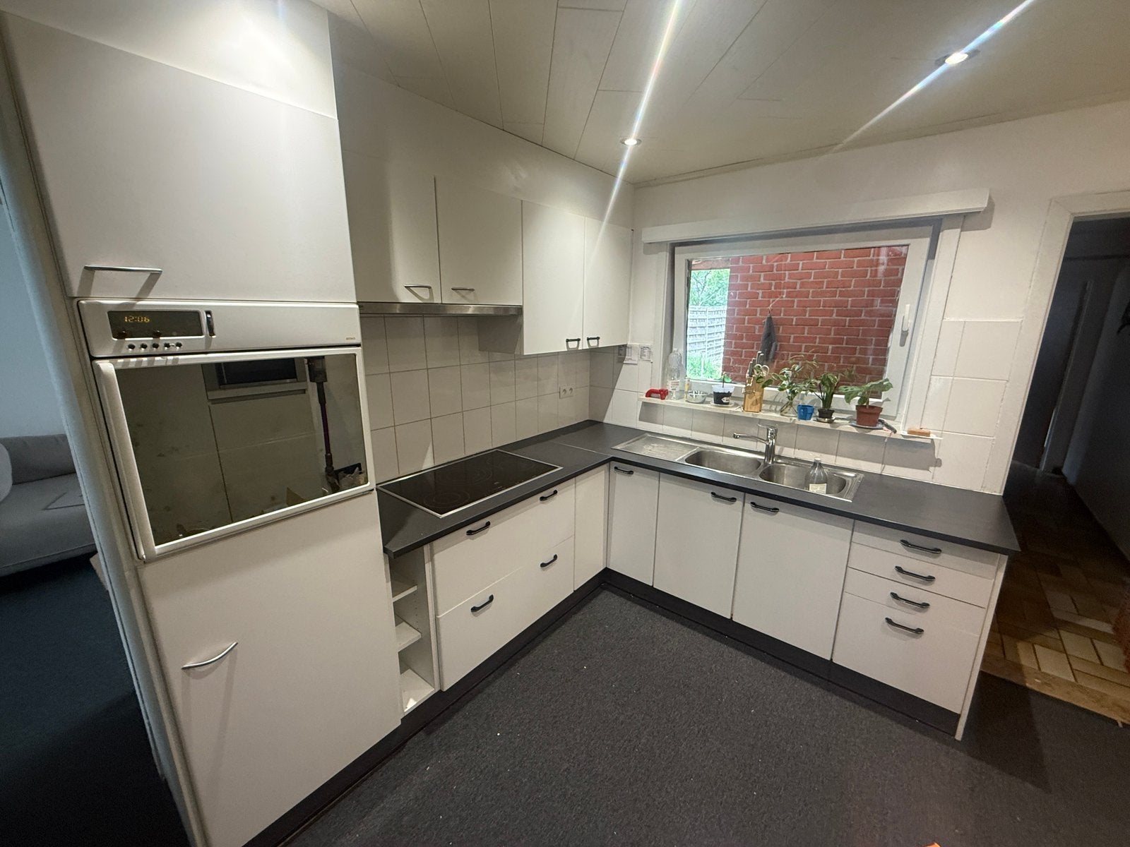 Gratis complete keuken, Huis en Inrichting, Ophalen, Zo goed als nieuw, Hoekkeuken