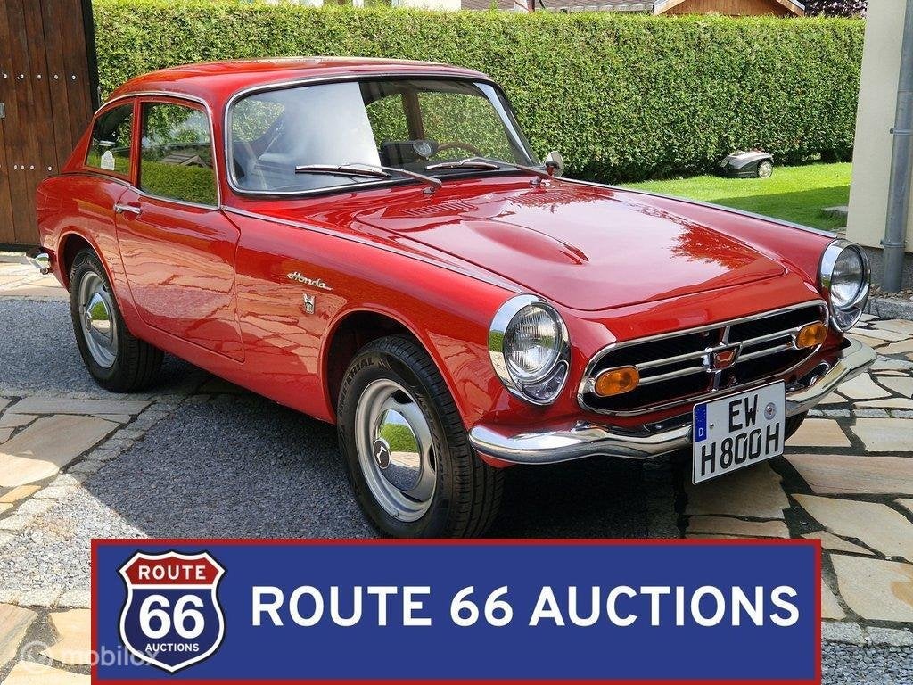 Honda S 800 | 1967 | Route 66 Auctions, Auto's, Honda, Zwart, Bedrijf, Handgeschakeld