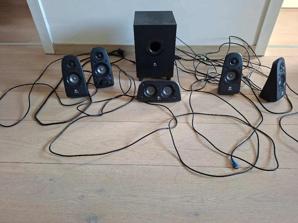 Système audio Surround 5.1 Logitech Z506, Logitech, Enlèvement, Utilisé, Kit home cinéma