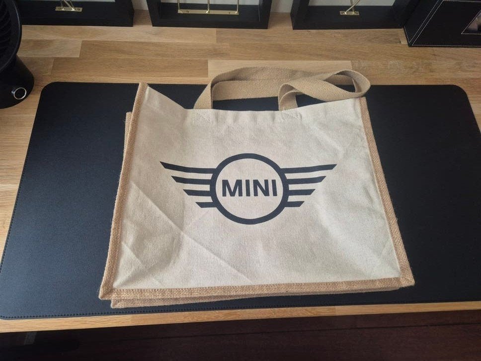 Sac shopper toile jute/coton Mini, Shopper
