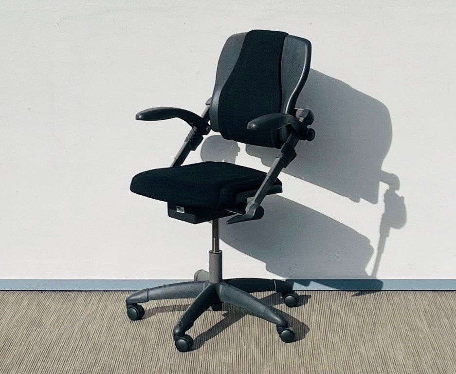 Chaise de bureau HAG # Office chair # Bureaustoel, Enlèvement ou Envoi, Utilisé, Noir, Chaise de bureau