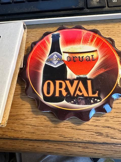 trappist Orval onderlegger porselein Thill Bruxelles, Ophalen of Verzenden, Nieuw, Overige typen, Overige merken